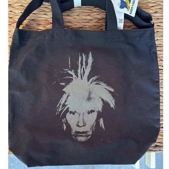 KAWS x WARHOL x UNIQLO 2WAY Tote Bag, Black, NWT - Picture 1 of 2